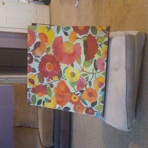 Large flower canvas